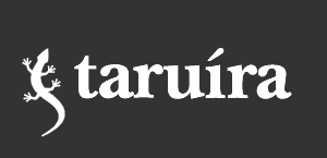 Logo taruíra - versão horizontal com assinatura
